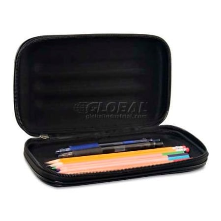 Advantus Innovative Storage Designs AVT-67000 Large Soft-Sided Pencil Case, Fabric with Zipper Closure, Black AVT-67000